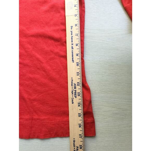 TOP/BLOUSE-JONES NEW YORK-Dark Pumpkin Orange-Tab Long Sleeves-Bottom Hem-X-Lrg - Picture 10 of 11